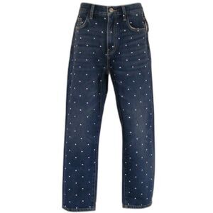 new CURRENT/ELLIOT Jeans, 27, Night Rider, Stud/Crop, High Waist, Blue